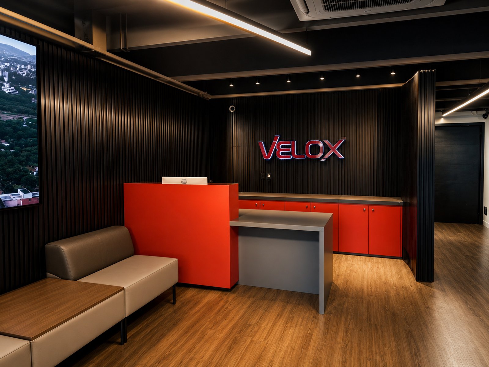 Recepção da nova sede da Velox