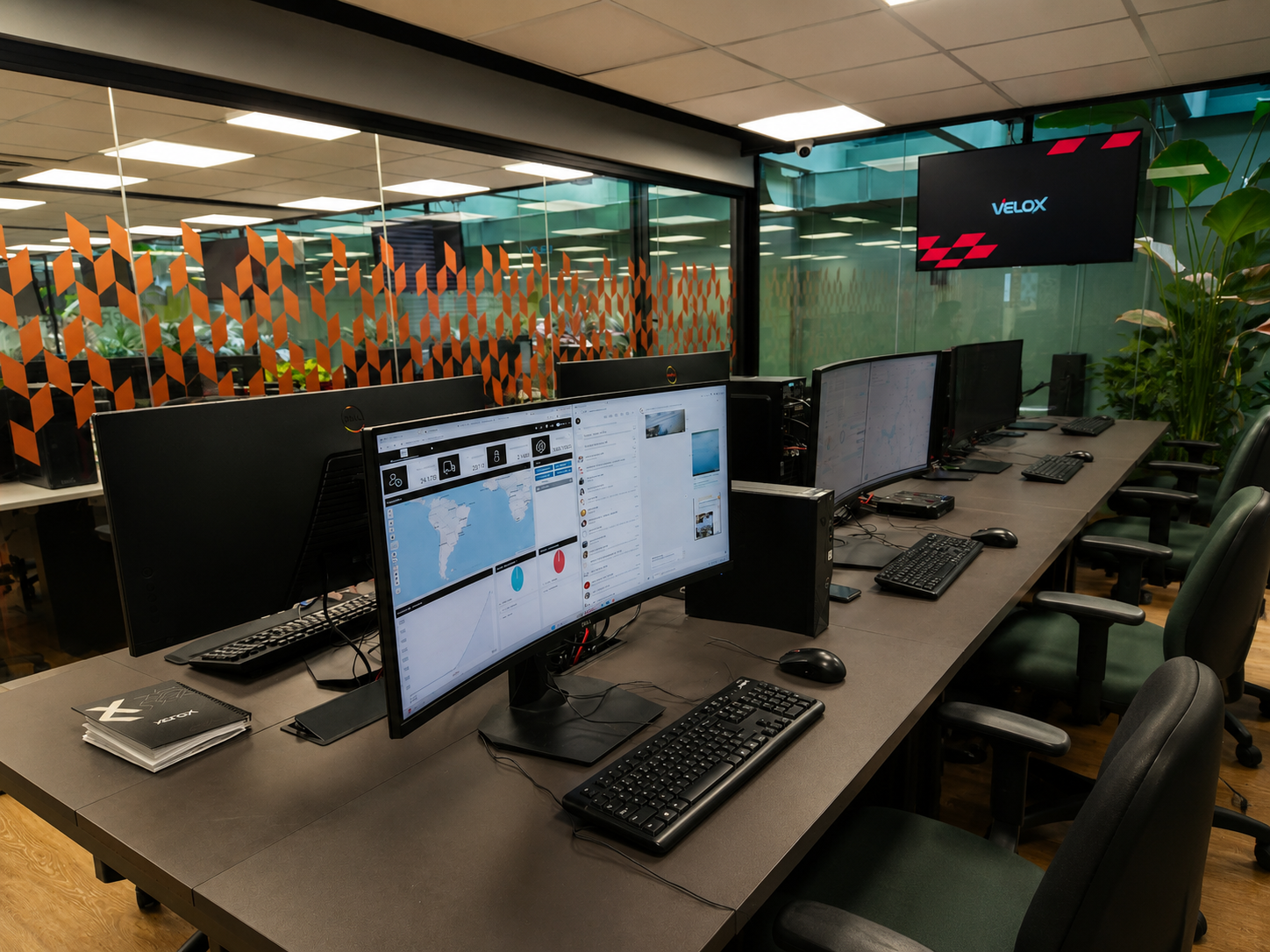 Central de monitoramento da Velox